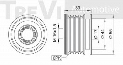 TREVI AUTOMOTIVE ap1061 -  Механизм свободного хода генератора